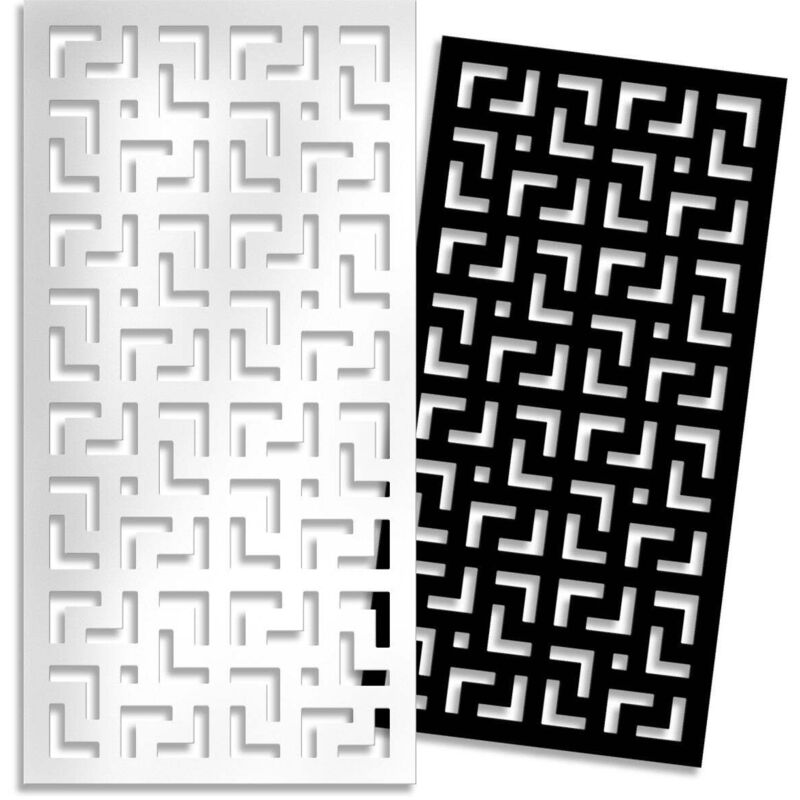 foto del prodotto signorbit labyrinth l pannello in pvc traforato parasole misura 73x148 cm colore nero