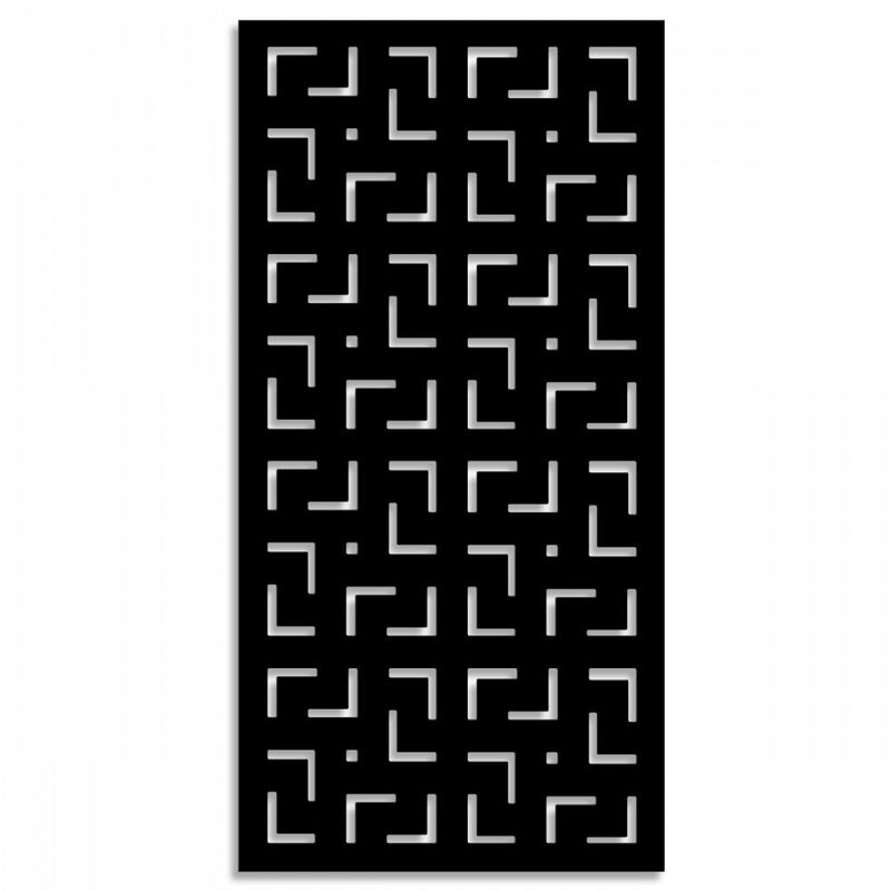 foto del prodotto signorbit labyrinth m pannello in pvc traforato parasole colore nero misura 73x148 cm