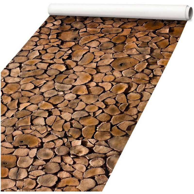 foto del prodotto signorbit legna tagliata pellicola stampata adesiva in pvc finitura opaca misura 100x200 cm