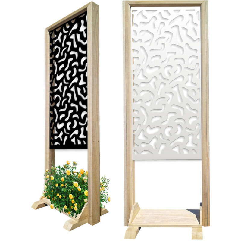 foto del prodotto signorbit macchie separ paravento modulabile 70x190cm in legno e pvc colore bianco