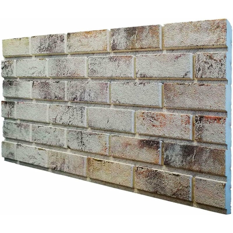foto del prodotto signorbit - murales pannello finto mattone in eps resinato finitura ruvida misura 100x50 cm spessore 2 cm