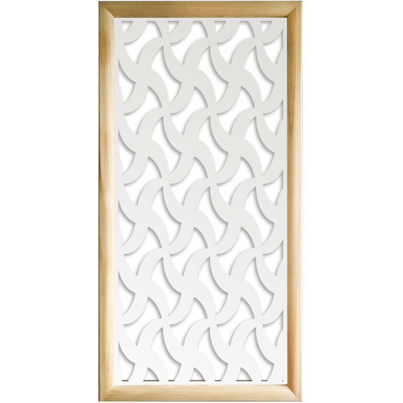 foto del prodotto signorbit ninja moduli decorativi in legno e pvc misura 47x94 cm colore bianco