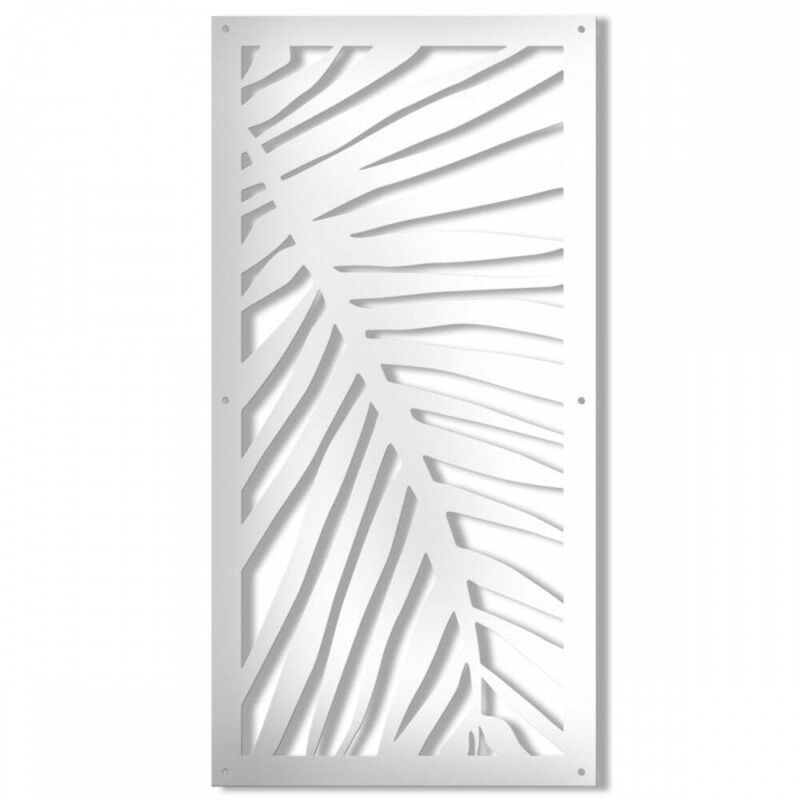 foto del prodotto signorbit palma pannello in pvc traforato spessore 10mm misura 73x148 cm colore bianco