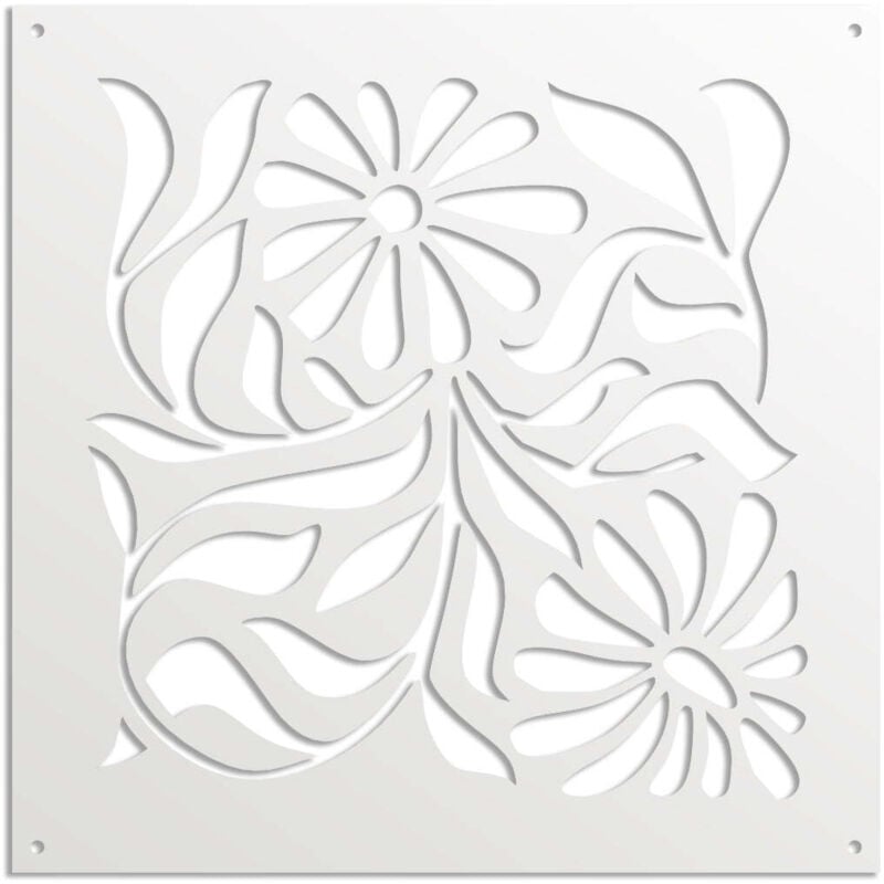 foto del prodotto signorbit plants pannello in pvc traforato parasole misura 48x48 cm colore bianco