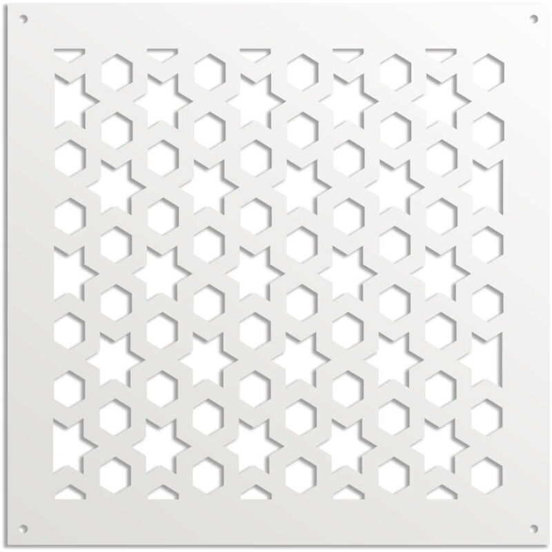 foto del prodotto signorbit popstar pannello in pvc traforato parasole misura 48x48 cm colore bianco