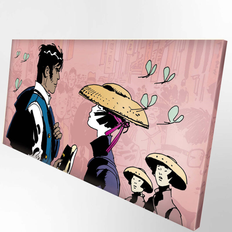 foto del prodotto signorbit quadro canvas su telaio in legno tela corto maltese misura 140x70 cm