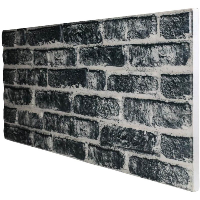 foto del prodotto signorbit retail box da 10 pannelli 5 mq carbon pannello finto mattone in eps resinato misura 100x50 cm spessore 2 cm