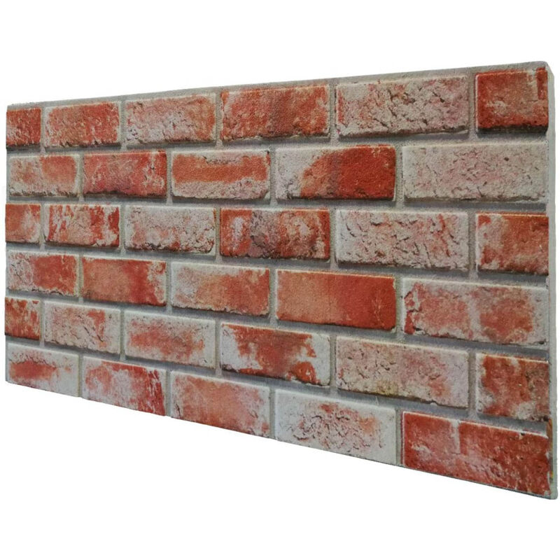 foto del prodotto signorbit retail box da 10 pannelli 5 mq mattoncino rosso pannello finto mattone in eps resinato misura 100x50 cm spessore 2 cm