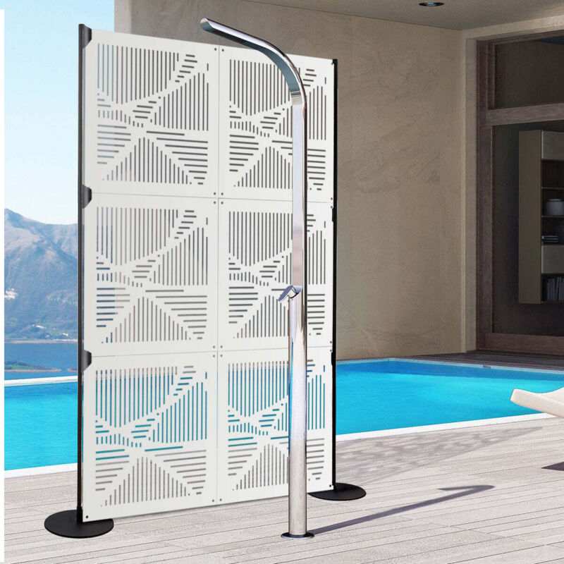 foto del prodotto signorbit route pannello in pvc traforato parasole colore bianco misura 48x48 cm