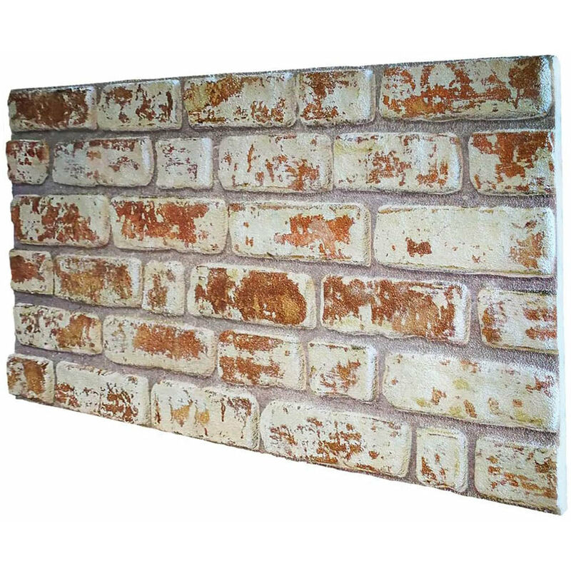 foto del prodotto signorbit santorini pannello finto mattone in eps resinato misura 100x50 cm spessore 2 cm