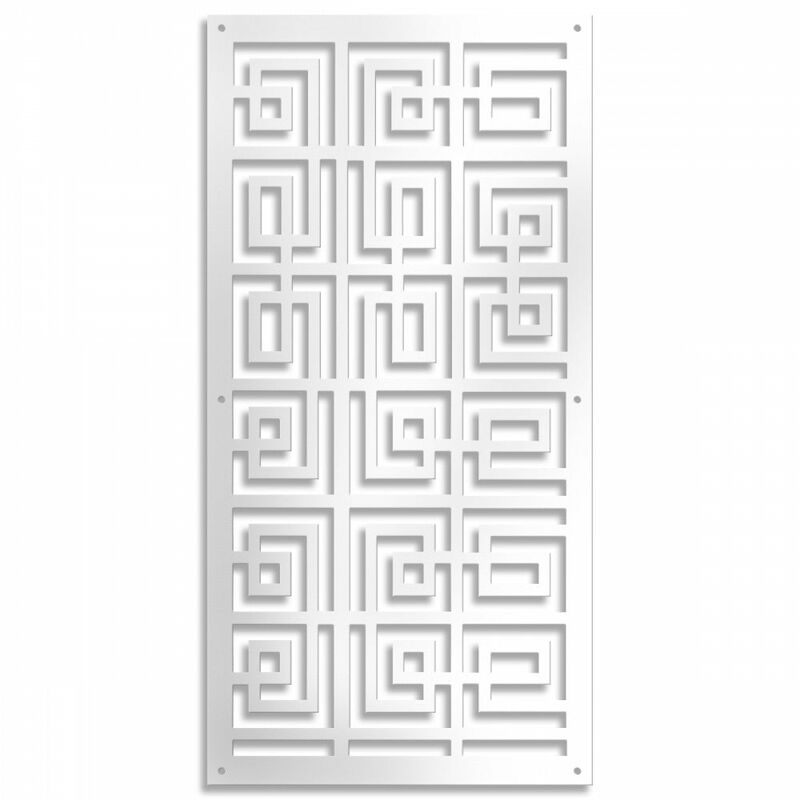 foto del prodotto signorbit thai pannello in pvc traforato 10mm spessore misura 47x94 cm colore bianco