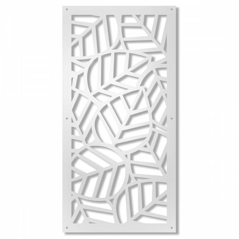 foto del prodotto signorbit tropica pannello traforato in pvc colore bianco misura 47x94 cm