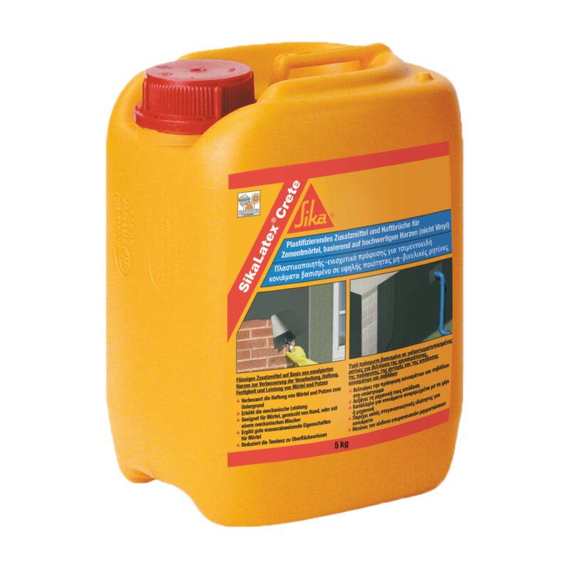 foto del prodotto sika additivi liquido per malte cementizie latex crete tanica 5 kg