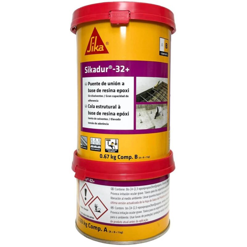 foto del prodotto sika adesivo epossidico dur 32 plus ab latta 1 kg a b 