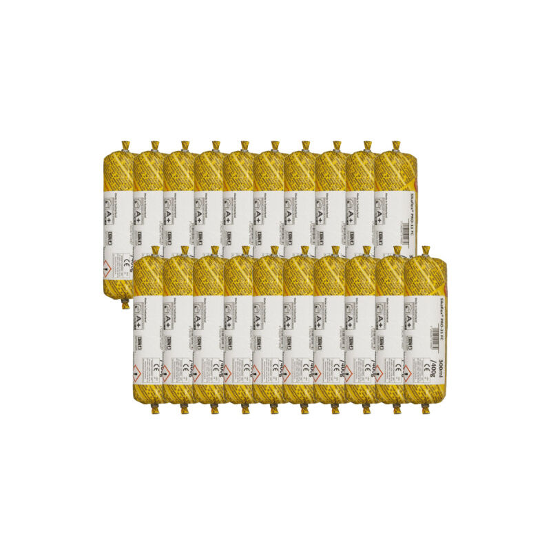 foto del prodotto sika confezione da 20 ricariche di flex pro 11 fc stucco adesivo purform marrone 300ml 644877x20
