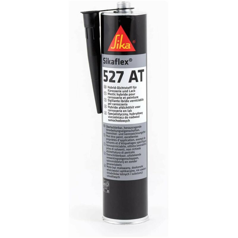 foto del prodotto sika flex 527 at, nero sigillante a terminazione silanica per giunti interni ed esterni della carrozzeria cartuccia da 300ml