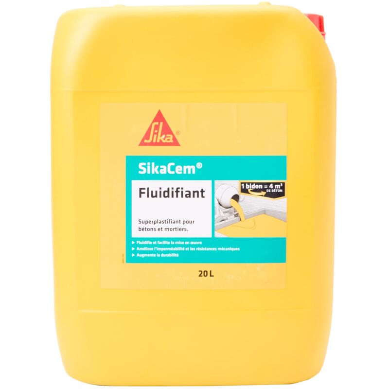 foto del prodotto sika francia s.a.s 546292 superplastifiant per mortai e cemento, marrone