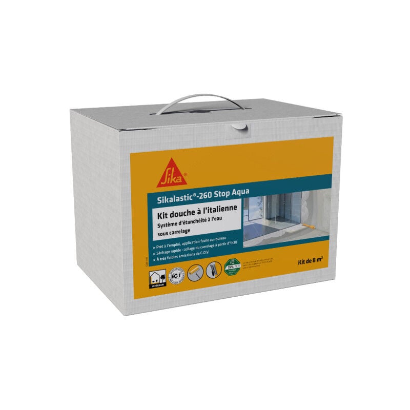 foto del prodotto sika kit doccia lastic 260 stop aqua 8m di impermeabilizzazione sotto le piastrelle