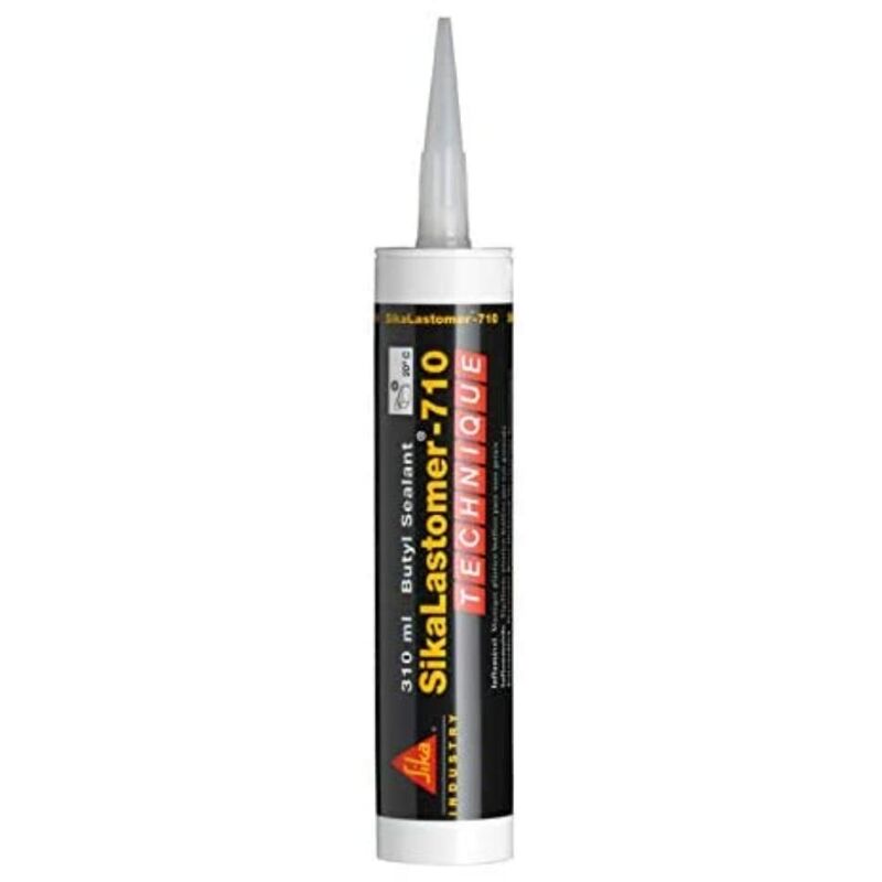 foto del prodotto sika lastomer 710, nero sigillante butilico monocomponente per sigillatura plastica di giunti facile da applicare cartuccia da 300ml