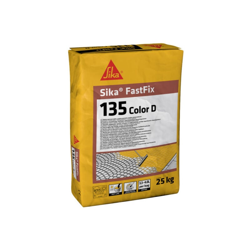 foto del prodotto sika malta per giunti in pietra fastfix 135 color d grigio 25 kg