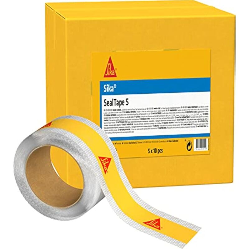 foto del prodotto sika nastro sigillante s, nastro sigillante flessibile per giunti di dilatazione e aderenti in ambienti umidi, rol 1x5m