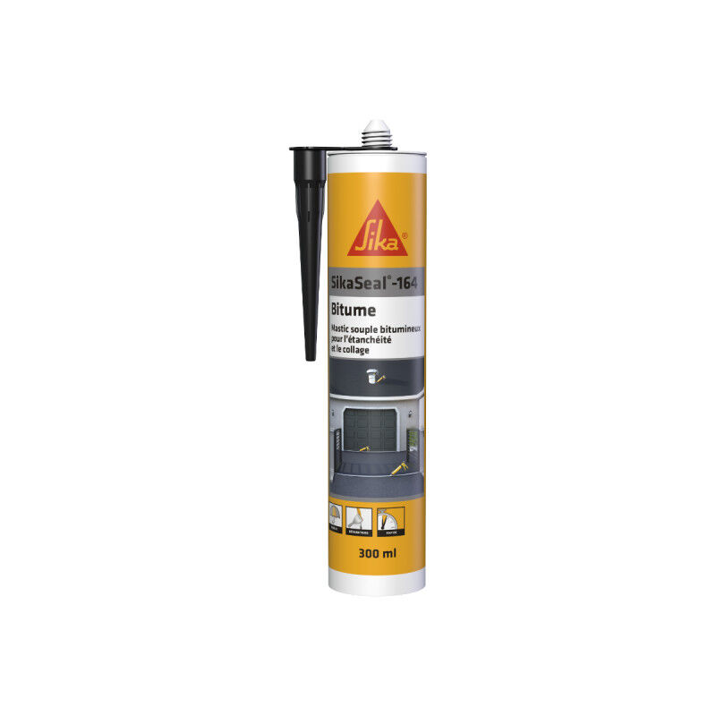foto del prodotto sika seal 164 adesivo bituminoso nero 300ml