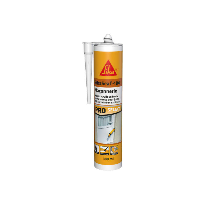 foto del prodotto sika seal 184 mastice siliconico per muratura bianco 300ml