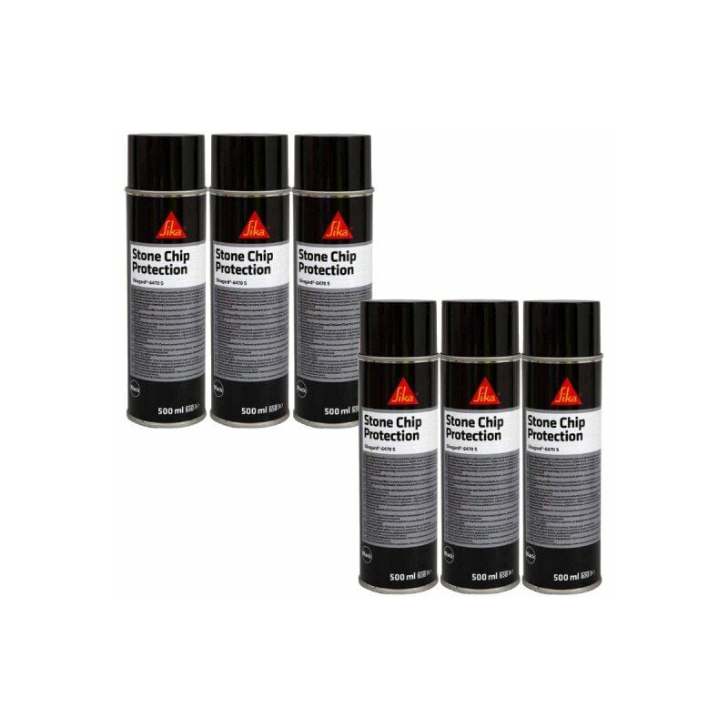 foto del prodotto sika set di 6 rivestimenti gard 6470 s nero 500ml