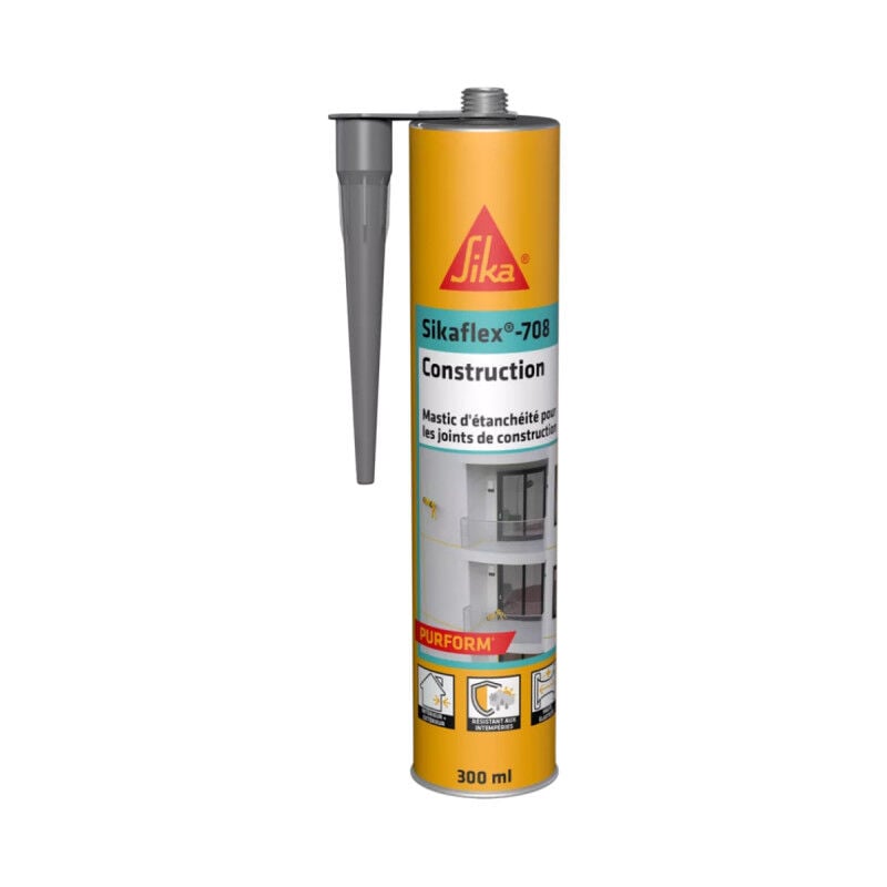 foto del prodotto sika sigillante per giunti flex 708 construction grigio calcestruzzo 300ml