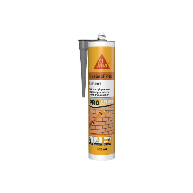 foto del prodotto sika sikaseal 187 stucco per cemento grigio 300ml