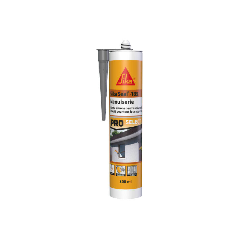 foto del prodotto sika stucco siliconico seal 185 falegnameria grigio 300ml