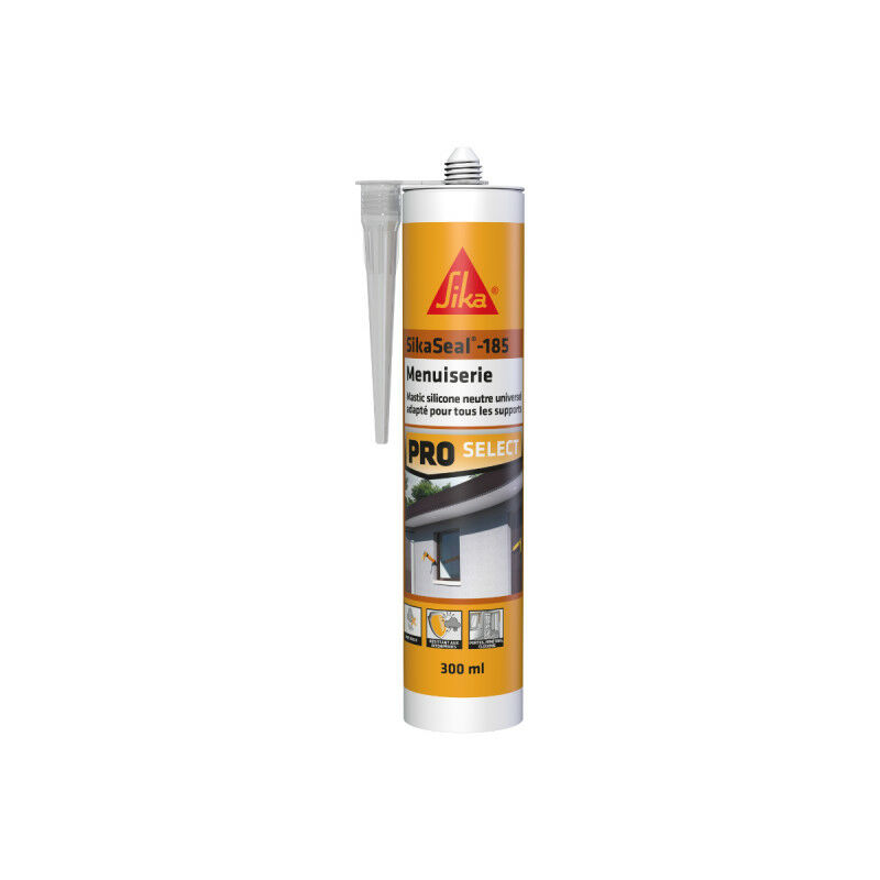 foto del prodotto sika stucco siliconico seal 185 falegnameria trasparente 300ml