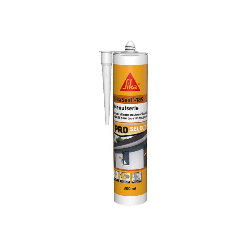 foto del prodotto sika stucco siliconico seal 185 per falegnameria pvc bianco 300ml