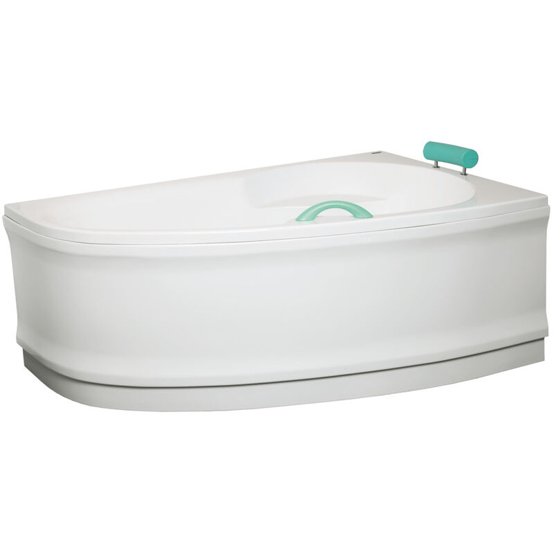 foto del prodotto siko grembiule da bagno in acrilico laguna luiza 140 cm, orientamento a destra, bianco lup1400p 