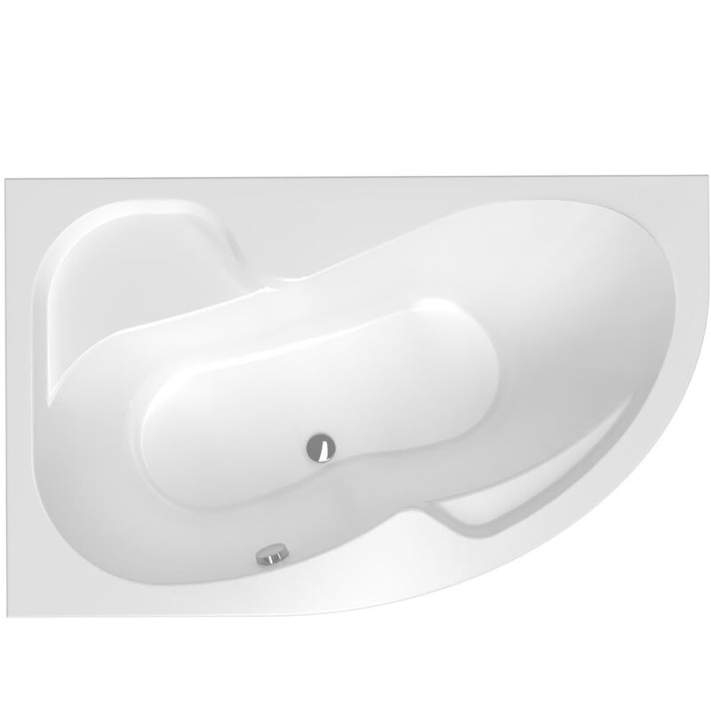 foto del prodotto siko vasca asimmetrica laguna fortuna plus, 150x100 cm, acrilico, sinistra, bianco fo1500lplus 