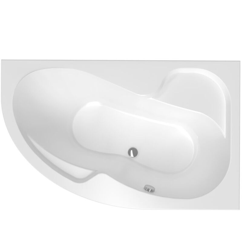 foto del prodotto siko vasca asimmetrica laguna fortuna plus, 170x100 cm, acrilico, destra, bianco fo1700pplus 