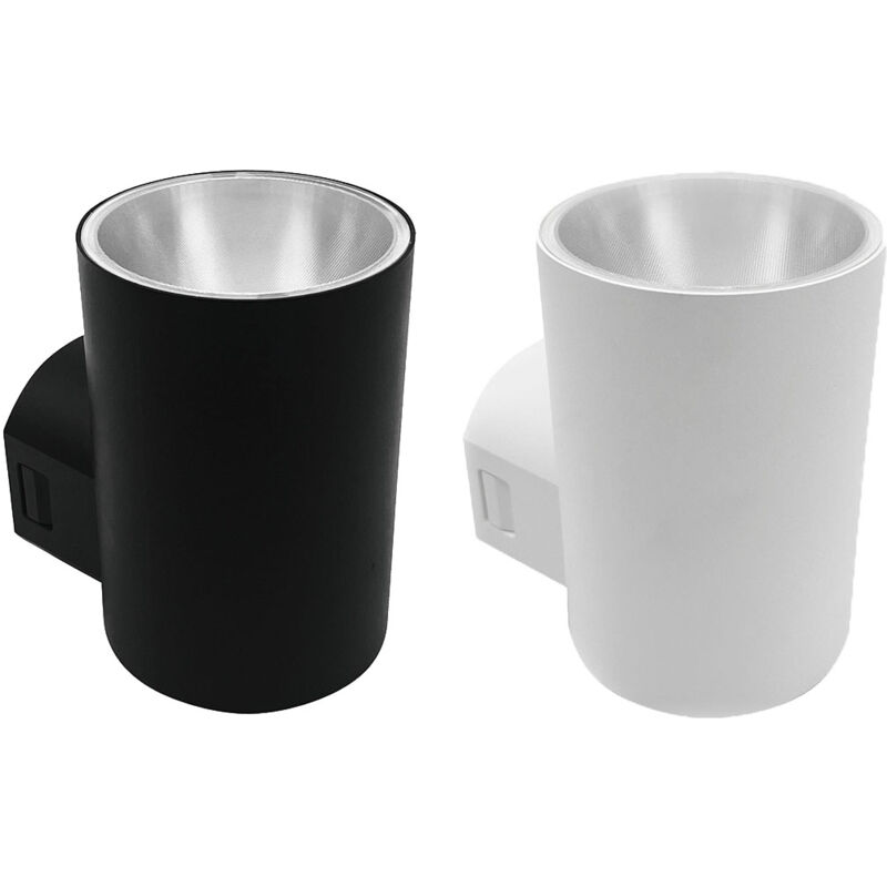 foto del prodotto silamp applique led cilindrica 9w ip65 220v switch 3000k 4200k 6500k colore bianco