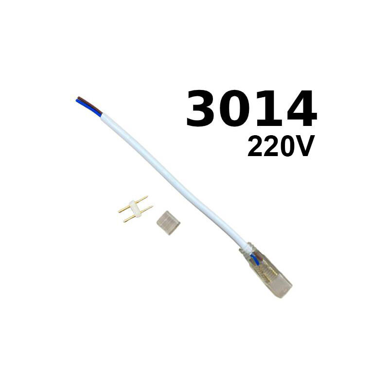foto del prodotto silamp cavo connettore e tappo per striscia led 220v 3014 accessorio striscia