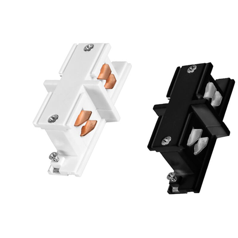 foto del prodotto silamp connettore lineare binario trifase led nero bianco a12 tricolore nero