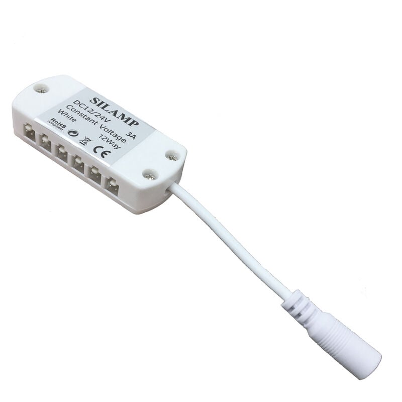foto del prodotto silamp connettore morsetto 12v per barre led con striscia led integrata 12 entrate 12v