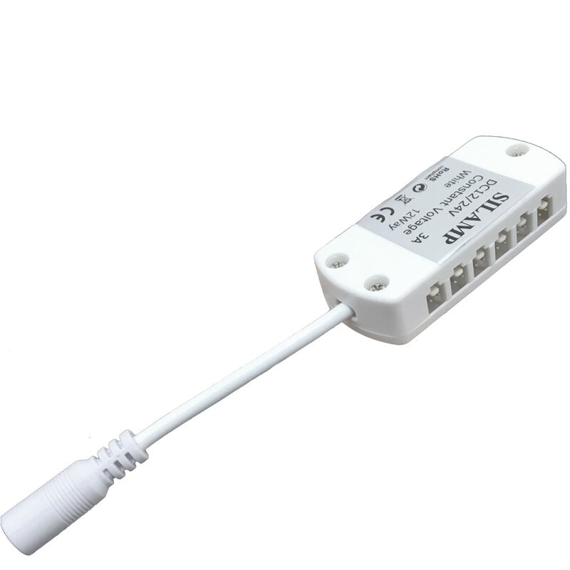 foto del prodotto silamp connettore morsetto 12v per barre led con striscia led integrata 6 entrate 12v