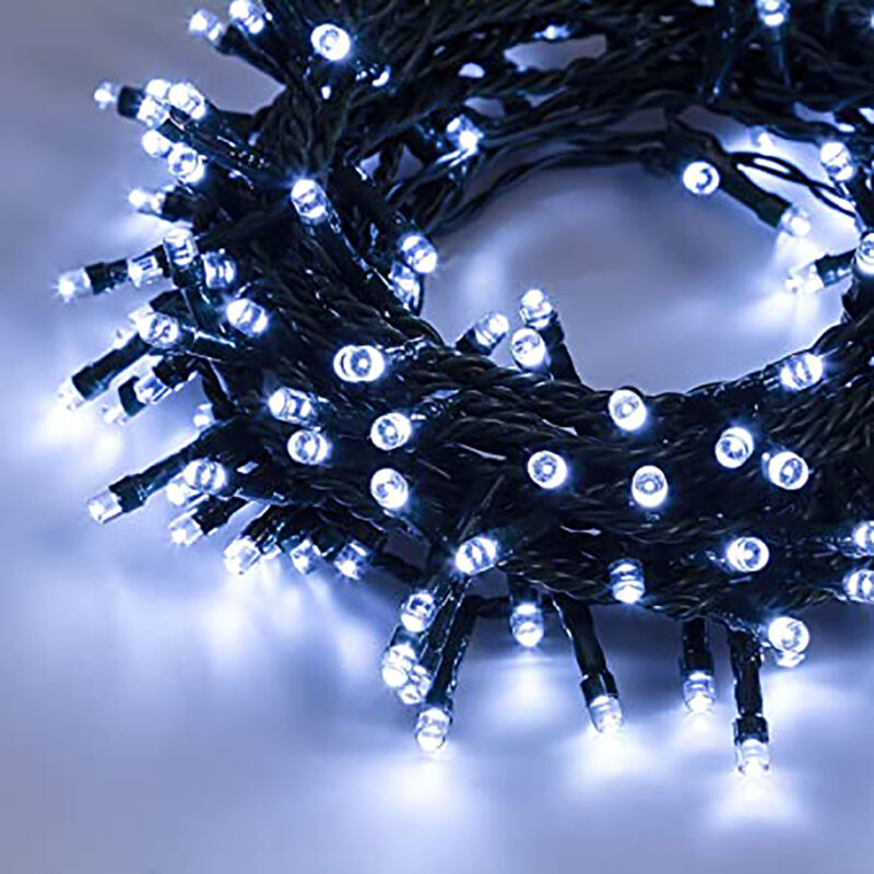 foto del prodotto silamp ghirlanda led 220v luci natalizie 10m 18m 24m giochi di luce freddalunghezza 18m