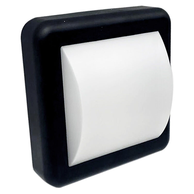 foto del prodotto silamp lampada applique led 4w nera quadro 220v ip65 illuminazione esternaluce calda 3000k