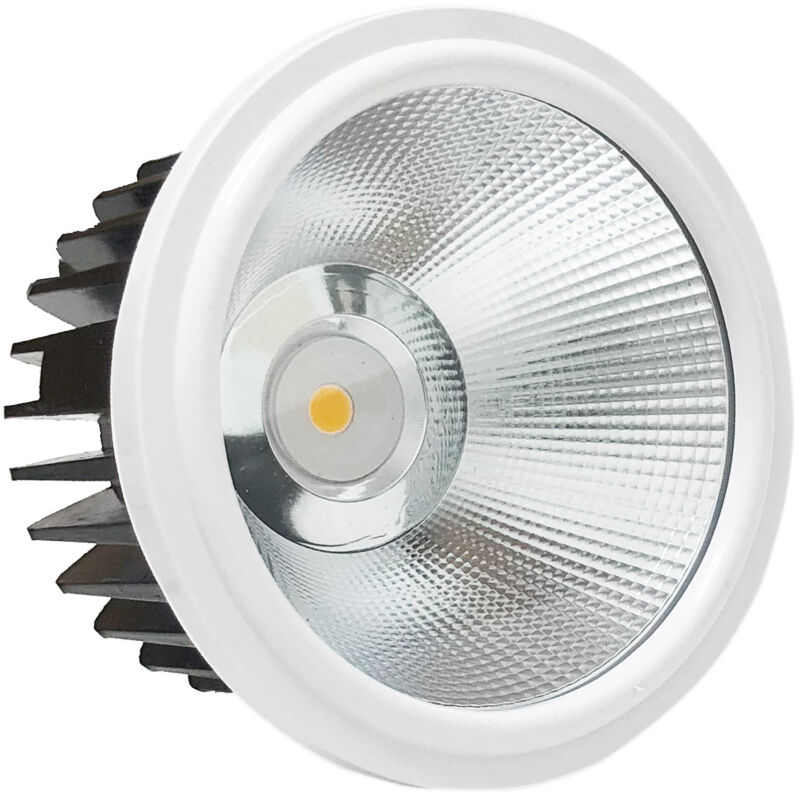 foto del prodotto silamp lampada faretto led ar111 led 20w faro incasso ar111 cob led con trasformatoreluce fredda 6400k