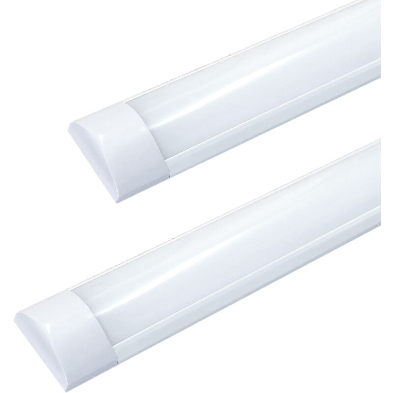 foto del prodotto silamp plafoniera led 150cm 60w 220v smd bordo a lato bianco p46 60wluce fredda 6400k
