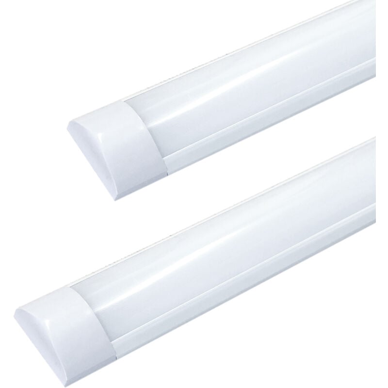 foto del prodotto silamp plafoniera led 150cm 60w 220v smd bordo a lato bianco p46 60wluce neutra naturale 4200k