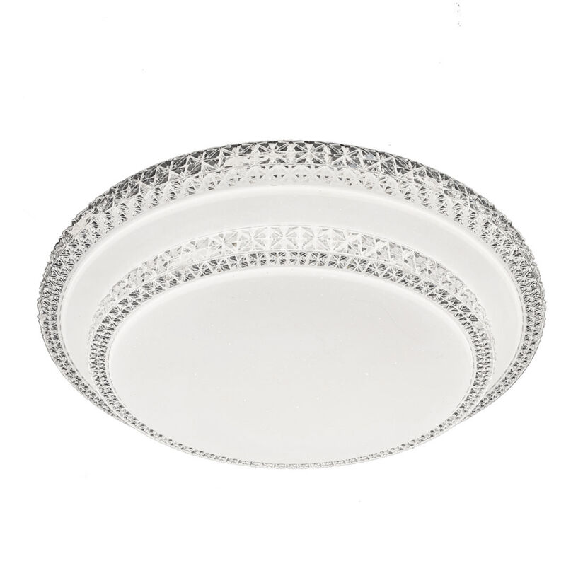 foto del prodotto silamp plafoniera led rotonda da 24w 39cm lampada a parete effetto stellato designluce neutra naturale 4200k