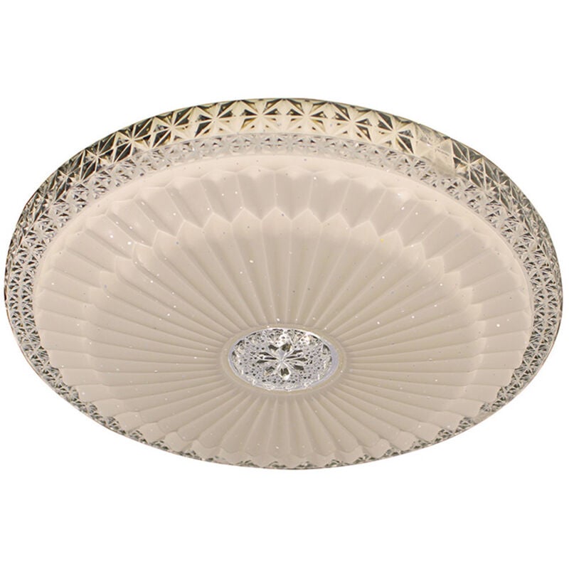 foto del prodotto silamp plafoniera rotonda design 48w a led luce effetto stellato diametro 490 mm luce fredda 6400k