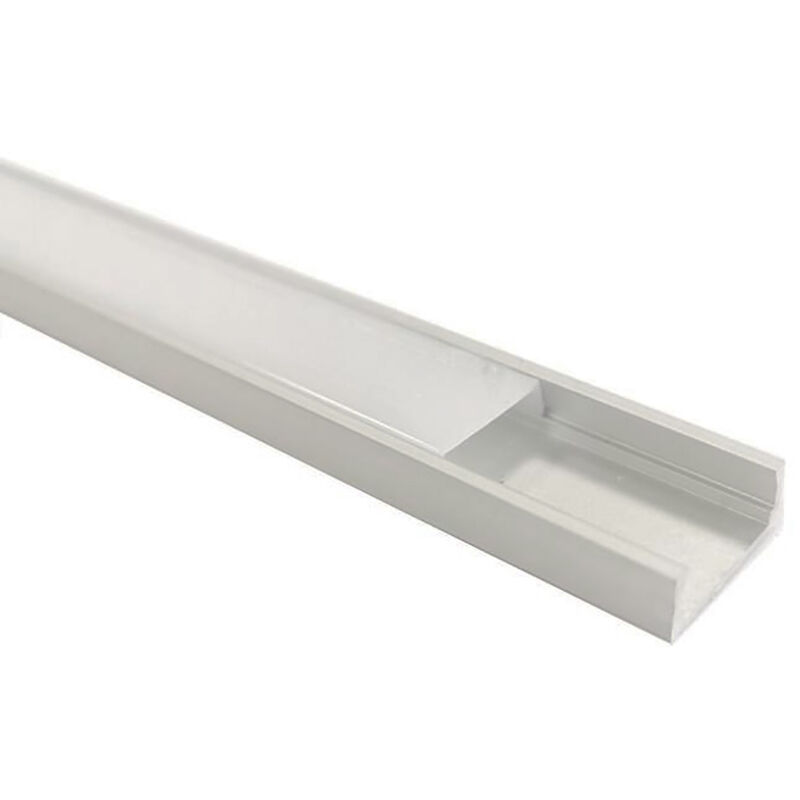 foto del prodotto silamp profilo alluminio piatto 1m per striscia led barra 3 1m