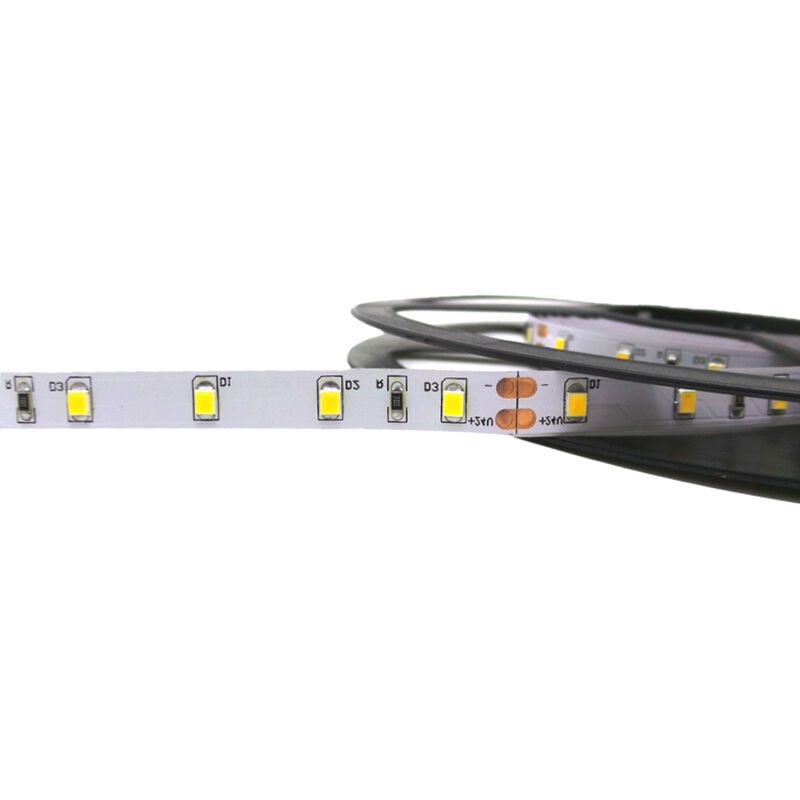 foto del prodotto silamp striscia led 5m smd2835 24v dc 36w 300led ip20 s14 2835 24vluce fredda 6400k